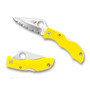 Spyderco Ladybug 3 Folder Knife, Yellow FRN Handle, SpyderEdge H1 Blade, LYLS3