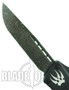 Microtech Custom Combat Troodon OTF Knife, Single Edge Damascus Blade
