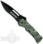 Smith & Wesson Black Ops Spring Assist Knife, Green, Plain, SWBLOP2G