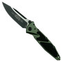 Microtech 160-1OD OD Green Socom Elite S/E Folder Knife, Black Blade