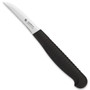 Spyderco Black Mini Paring Knife, 2.25" Plain Edge Blade