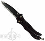 Microtech Metalmark Balisong Knife, Black Katana Plain Blade