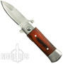 Mini Godfather Spring Assist Knife, Pakka Wood Handle