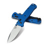Benchmade 535S Blue Bugout Folder Knife, CPM-S30V Satin Combo Blade REAR VIEW