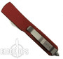 Microtech Red Ultratech OTF Knife, Bead Blast Dagger Blade