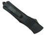 Microtech 144-1T Tactical Combat Troodon T/E OTF Auto Knife, Black Blade REAR VIEW