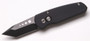 Pro-Tech Runt 3 Tanto, Black Plain Blade, Black Handle