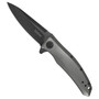 Kershaw Grid Flipper Assist Knife, Frame Lock, Black Plain Blade