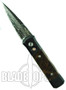 Pro-Tech Custom Godson Auto Knife, Desert Ironwood, Damascus Blade, PT750DIW