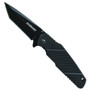 Schrade 108TB G10 Liner Lock Knife, Black Tanto Plain Blade