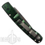 Piranha Green Virus Auto Knife, CPM-S30V Mirror Combo Blade