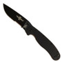  Ontario RAT Model 1 Folder Knife, Black Combo Edge Blade