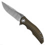 Zero Tolerance 0609 Bronze Titanium Flipper Knife, CPM-20CV Satin Blade