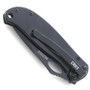 CRKT Pazoda Stainless Steel FrameLock Knife, with Black Combo Blade