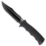 SOG E37S-K SEAL Pup Elite Fixed Blade Knife, Kydex Sheath, AUS-8 Black Blade