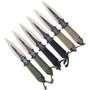 UZI TRW-006 Multi-Color 6-Piece Throwing Knife Set, Satin/Black Blades
