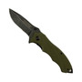 TacForce Green LinerLock Assist Knife, Black Stonewash Clip Blade