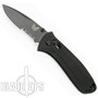 Benchmade 525SBK Mini Presidio AXIS Lock Knife, Black Combo Blade
