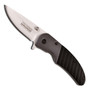 Black Streak Spring Assist Knife, Satin Plain Blade