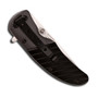 Black Streak Spring Assist Knife, Satin Plain Blade, Clip View