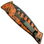 Piranha Orange Amazon Auto Knife, 154CM Black Combo Blade