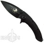 Microtech Whaleshark Blackout Flipper Knife, Limited Edition