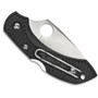 Spyderco Dragonfly2 Knife, Plain Blade, FRN British Racing Green Handle, C28PGRE2 REAR VIEW