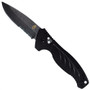 Gerber G22-07158 Emerson Alliance Auto Knife, 154CM Black Combo Blade FRONT VIEW