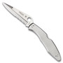 Spyderco Police Stainless Steel Manual Folder Knife, Combo Edge, C07PS