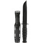 KA-BAR 1259 Short Knife, Clip Point Combo Edge, Kraton G Handle, Hard Sheath SHEATH VIEW