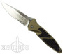 Microtech 160-5TA Tan Socom Elite S/E Folder Knife, Satin Combo Blade