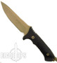 Spartan Blades Harsey Hunter Fixed Blade Knife, FDE Blade, Black Handle, Black MOLLE Sheath