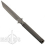 Microtech BETA Titanium ADO Fixed Blade Knife, BeadBlast Tanto