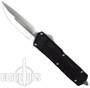 Microtech QD Scarab OTF Knife, Dual Edge Satin Plain Blade