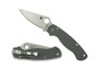 Spyderco Sprint Run Grey Paramilitary 2 Folder Knife, CPM CRU-WEAR Satin Blade