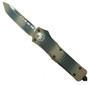 Microtech Combat Troodon OTF Knife, MT144-1TC, Tan Camo Finish, Tanto Plain Blade