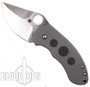 Spyderco Burch Chubby Titanium Folder Knife, C183TIP