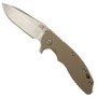 Hinderer Knives Sand XM-18 3.5" Spanto Flipper Knife, CPM-S35VN Stonewash Blade