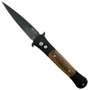 Pro-Tech 1907-KOA Large Don Auto Knife, Koa Wood, 154CM Black Blade