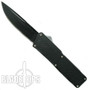 Lightning Double Action OTF, Black Handle, Tactical Black Blade, Taiwanese Version