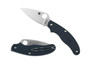 Spyderco C94PDBL Dark Blue UK Penknife Non-Locking Folder Knife, CPM-S110V Satin Blade