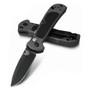 Benchmade 9750 Dark Grey Mini Coalition Auto Knife, Black G-10, CPM-S30V Satin Blade REAR VIEW