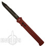 Paragon Red Estiletto OTF Auto Knife, DLC Clip Blade