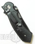 Chopper Cross Assisted Open Knife, Silver Flames
