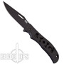 SOG SlipTron Folding Knife, Black Plain Blade, STR02