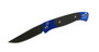 Pro-Tech Brend 2 Auto, Black Plain Blade, Blue Handle w/ G10 Inlay