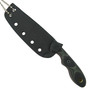 TOPS Knives Mini Scandi, Green and Black G10 Scales, Sheath View