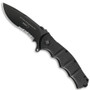 Boker Plus Automat Kalashnikov 101 Folder Knife, Black Combo Blade, BOP102