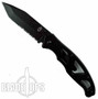 Gerber Tanto Paraframe II Knife, Black Combo Blade