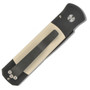 Pro-Tech 752 Tuxedo Godson Auto Knife, Ivory Micarta, 154CM Black Blade, Clip View